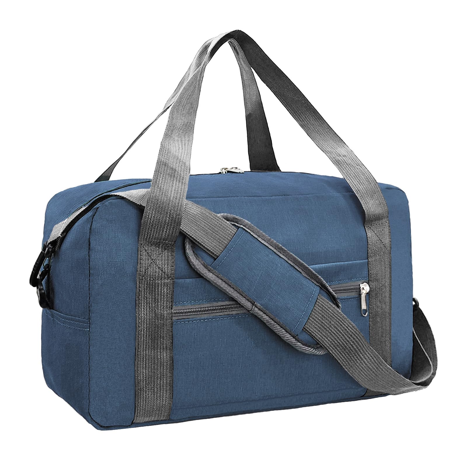 Photo 1 of 15 Inch Small Carry On Bags for Airplanes Spirit Airlines Personal Item Bag Underseat Foldable Travel Duffle Gym Bags for Women Men(20L,Navy)