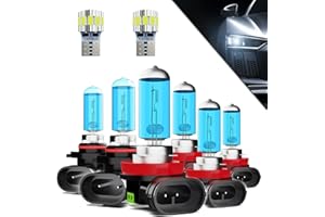 TTDBDAN Headlight Bulbs+ License Plate Lights Fit For Honda Accord 2008-2012 Coupe & 2013-2015 Light Bulbs,9005 High Beams+ H11 Low Beams+ h11 Fog Lights+ License Plate Lights Combo,Pack of 8