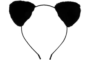 Bonnie Z. Leonardo Black Cat Ears Fluffy Cat Ears Headband Black