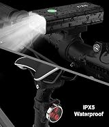 BIKIL Bike Lights Set Front and Back USB-C 6400mAh 2400 Lumen view 6