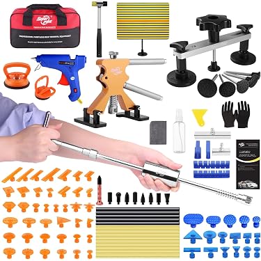 Outil De Réparation Paintless Dent Repair (Débosselage Sans Peinture) - Sangle Nylon Réglable 2.4m, Capacité 68kg - Pour Petits Bosses De Grêle Sur Portières