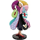 Enesco Disney Britto 101 Dalmatians Cruella de Vil Grinning Figurine, 8.35 Inch, Multicolor