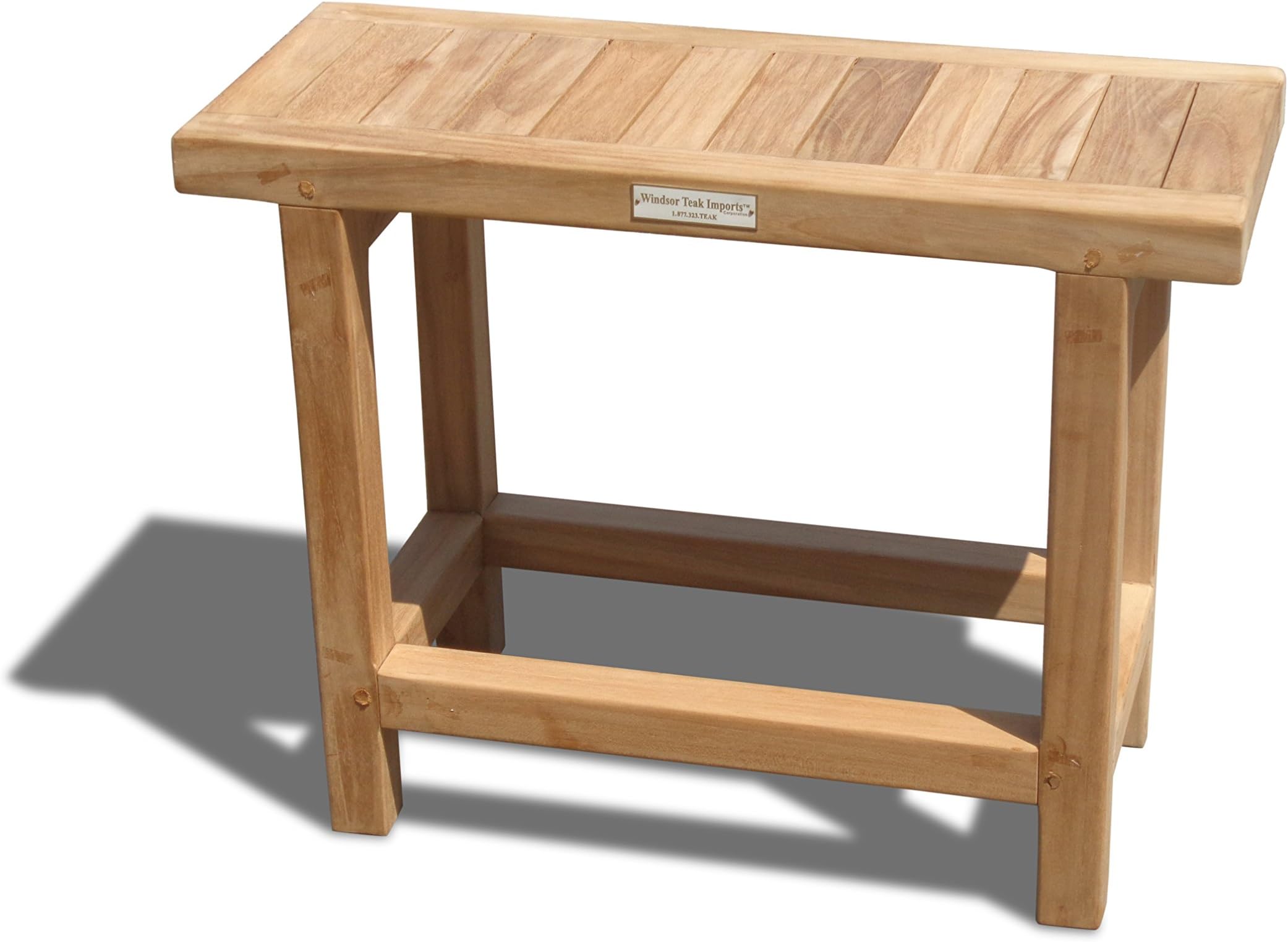 Windsor's Genuine Grade A Teak Fenwick 24" x10" Side Table or Shower Stool...Take Your Pick!. World's Best Outdoor Furniture! Teak Lasts A Lifetime!