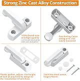 Neoteck White Sash Jammers 8pc Zinc Cast Alloy UPVC/PVC Door Window Locks view 4