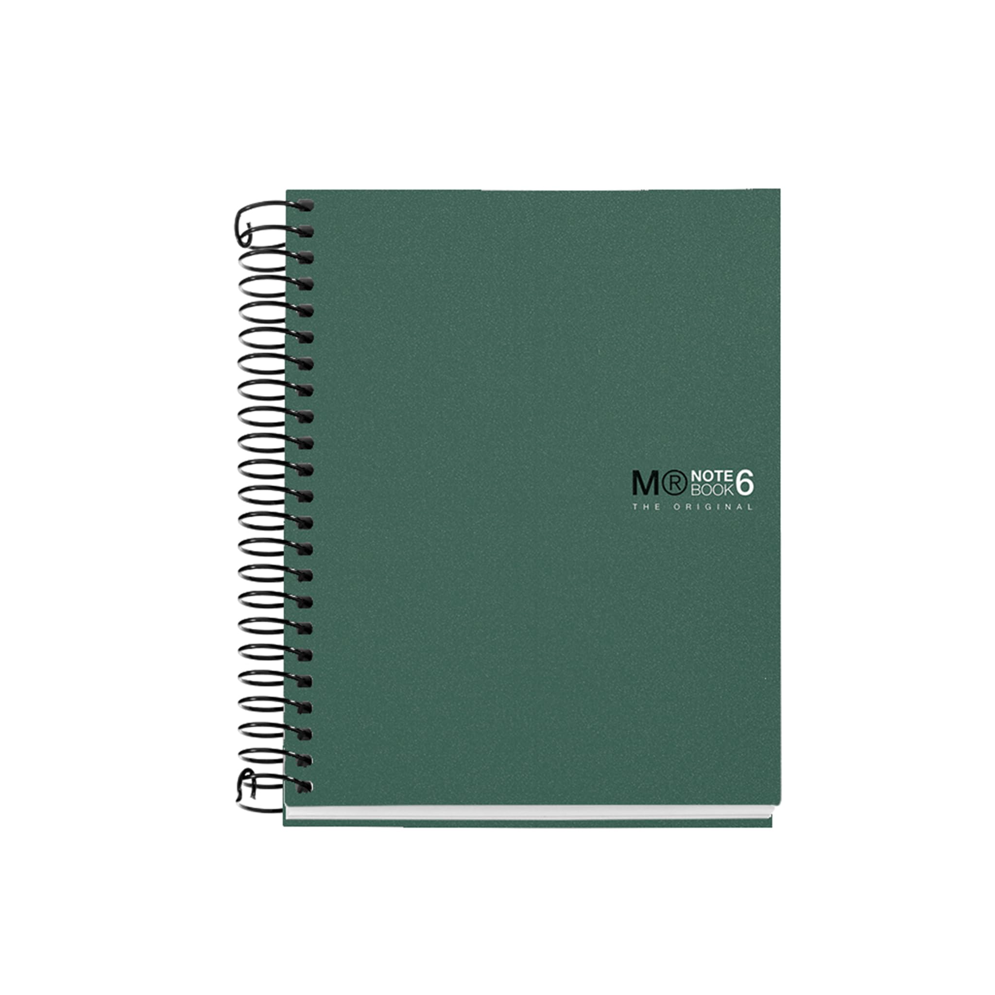 Miquelrius - The Original A6 Notebook, 6 Coloured Stripes, Opaque Polypropylene Cover, Size 105 x 148 mm, No Drilling, 150 Sheets of 70 g/m², 5 mm Grid, Khaki — image 1