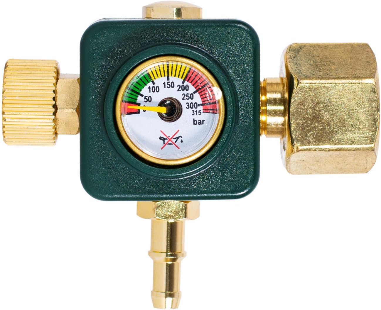 Mini Gas Bottle Regulator AR / CO2 Mini with Pressure Gauge Manometer