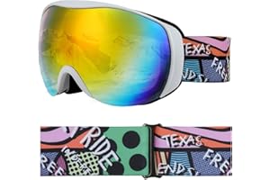 YooxArmor Kids Ski Goggles for Toddler(3-14) Snowboard Goggles Kids Boys Girls Youth Snow Goggles 100% UV Protection Anti-Fog