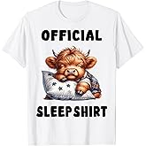 Highland_Cow - Official Sleepshirt Pajamas Nightgown T-Shirt