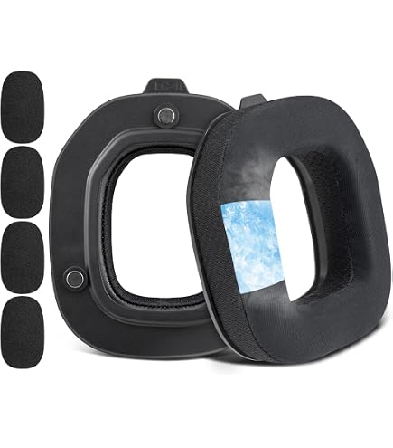 SOULWIT Cuscinetti Auricolari Professionali di Ricambio per Sony MDR-1AM2 (MDR-1AM2 MDR-1AM2/B) Cuffie, Cuscinetti Auricolari con Schiuma ad Alta