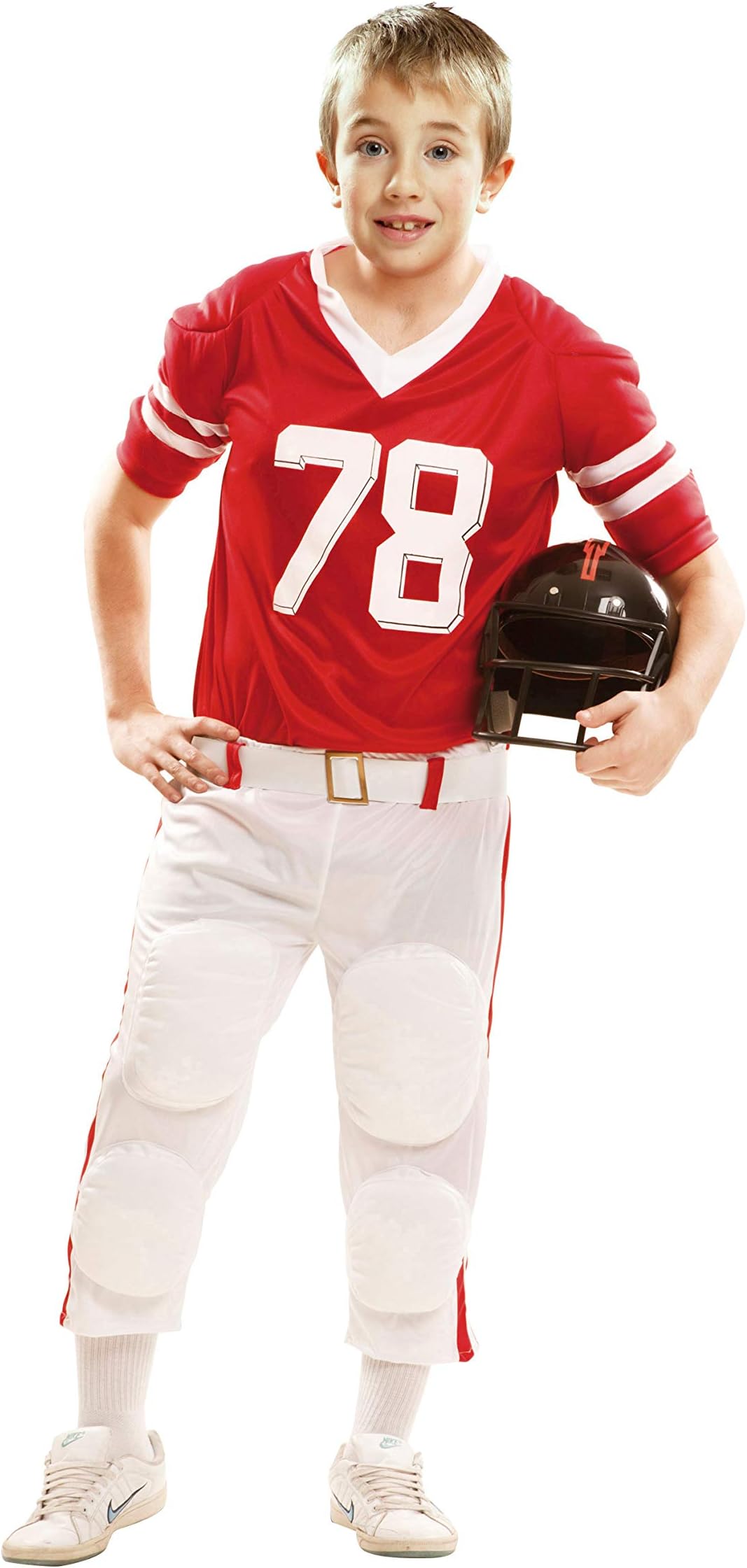 Partychimp My Other Me – Rugby Player Costume for Child, Red (viving Costumes) 7-9 años red
