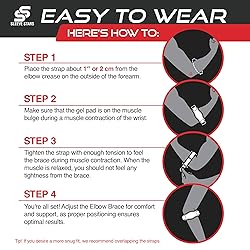 Sleeve Stars Tennis Elbow Brace for Women