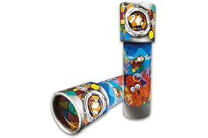 Kaleidomagic - Ocean from Deluxebase, Eco-Friendly Cardboard Kaleidoscope with Colorful Patterns, Retro Novelty Toy for Kids, Educational Gift and Party Favors