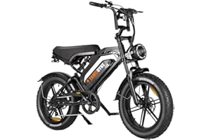 Tamobyke Moped Style 1500W/2000W Electric Bike,30mph/33mph Ebike&34-180Miles PAS Range,48V15.6ah/18.2ah/ (874Wh) Larger Battery, 20'' Fat Tire Electric Bike for Adults,UL Safety Certified.