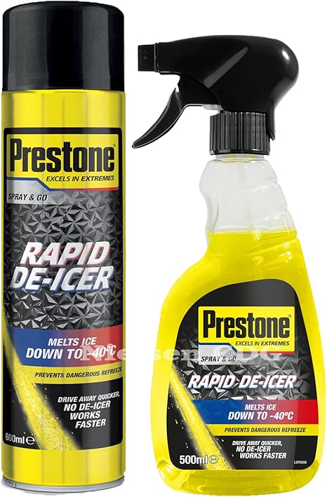 Prestone Trigger De Icer 500ml Spray Can 600ml Amazon co uk Car 