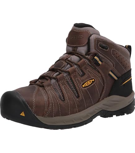 Keen‎ Utility Flint II Mid Waterproof Work Boots Mens 14D Grey Black 1018079D Men main image 4