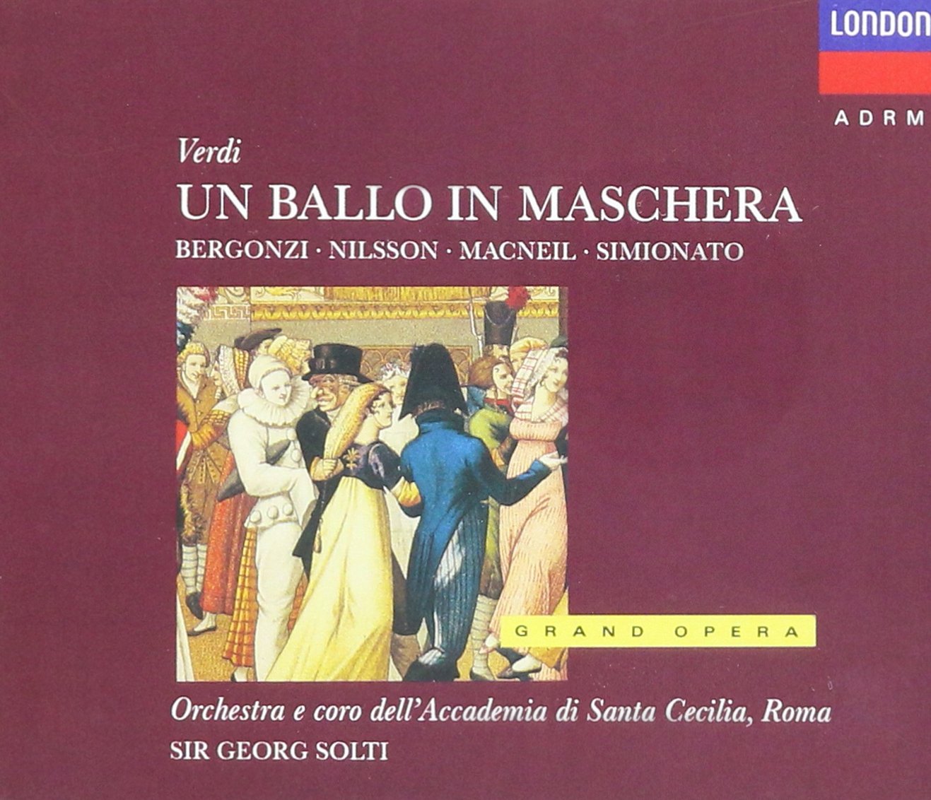 Verdi Un Ballo In Maschera Carlo Bergonzi, Birgit Nilsson, Giulietta Simionato, Cornell Verdi Un Ballo In Maschera Carlo Bergonzi, Birgit Nilsson, Giulietta Simionato, Cornell