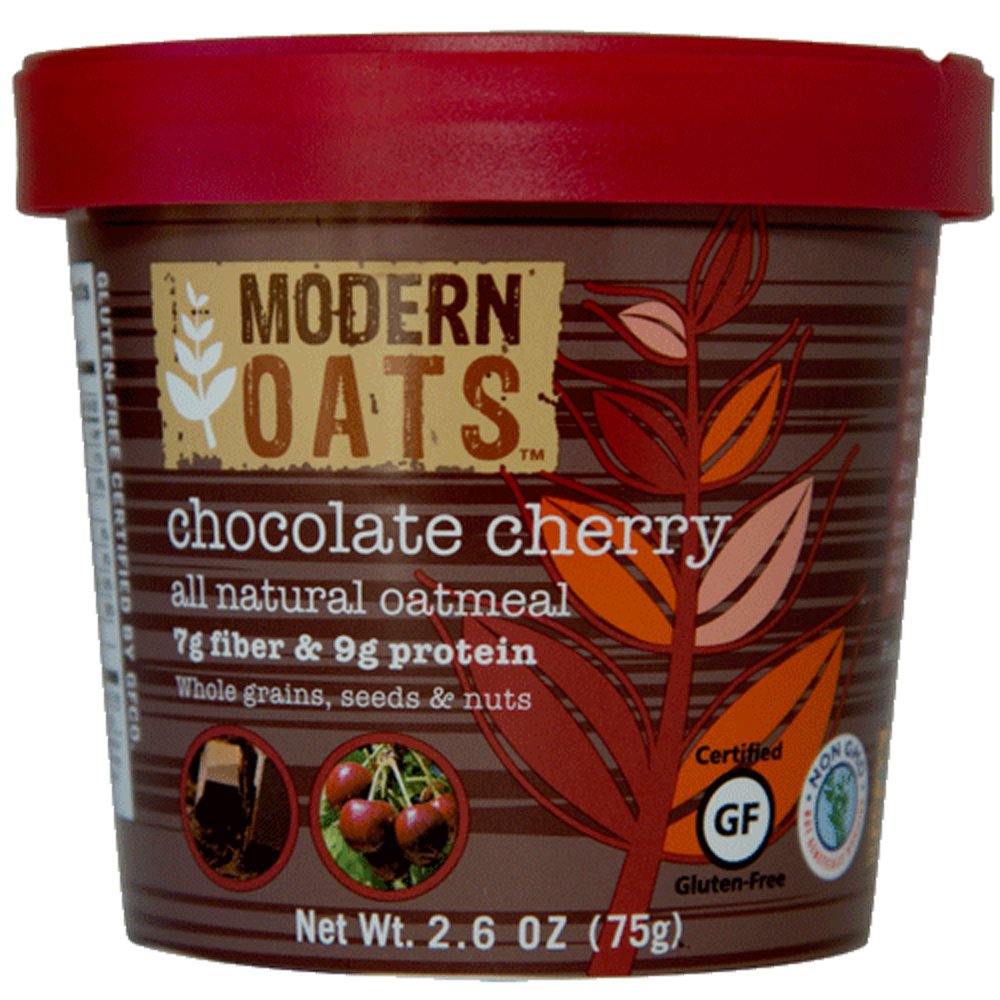 Photo 1 of *Exp 02/14/2026* Modern Oats All Natural Oatmeal Cups, Chocolate Cherry, 2.6 Ounce Cup (Pack of 6)