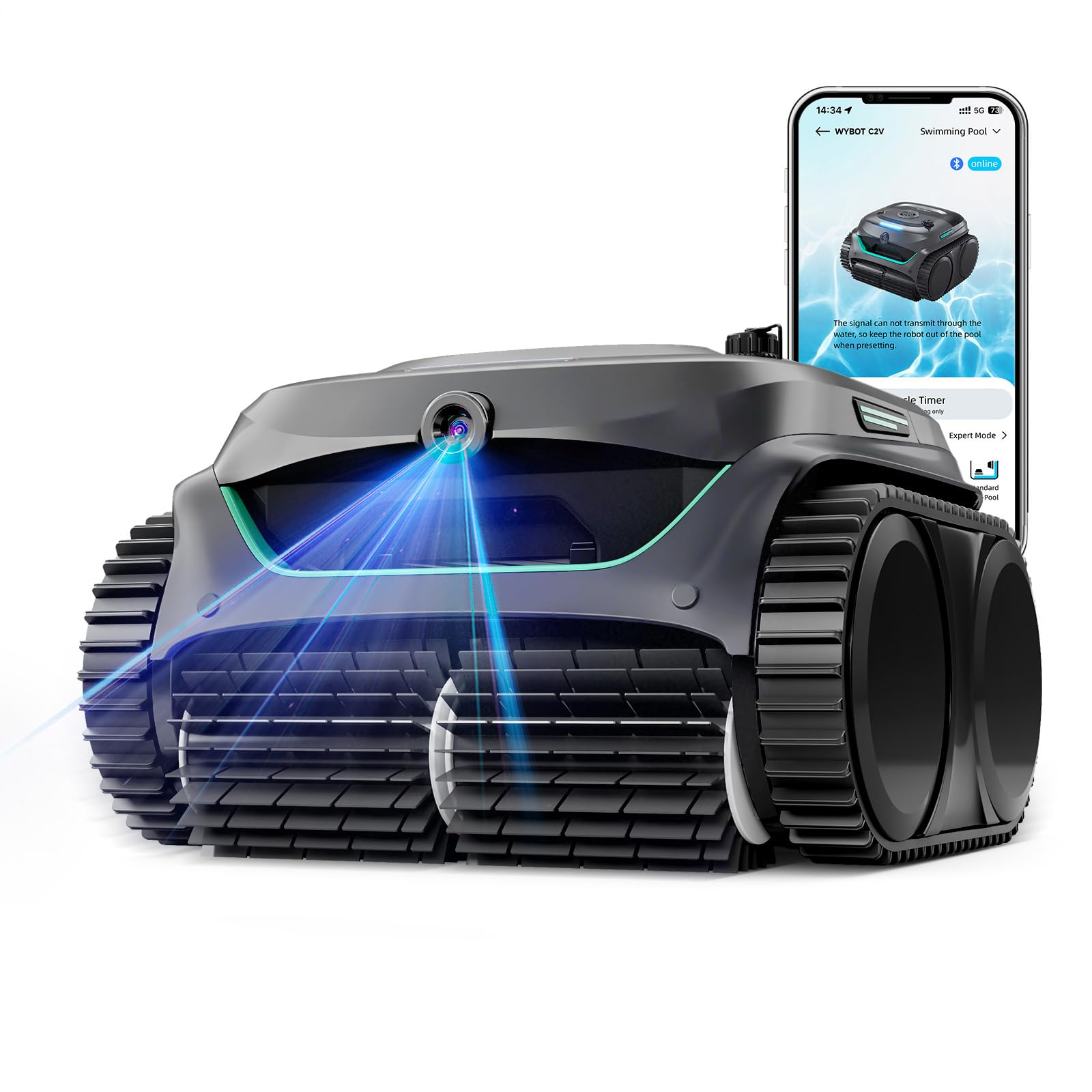 WYBOT C2 Vision AI Camera Cordless Pool Vacuum