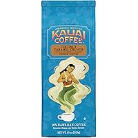 Kauai Hawaiian Ground Coffee, Coconut Caramel Crunch Flavor (10 oz Bag) - 100% Premium Gourmet Arabica Coffee from…