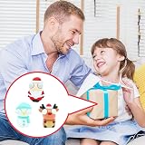 HONGCI 3Pc Funny Santa Deer Snowman Pop Out Eyes Squeeze Toy Fidget Stress view 4