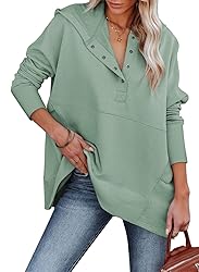 AlavQ Fall Long Sleeve V Neck Pullover Hoodies