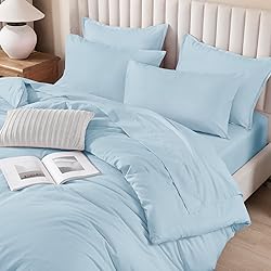 Litanika Comforter King Size Set Light Blue - 7