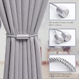 Pretty Jolly 4 Pack Magnetic Curtain Tiebacks 16 Inch Grey view 3