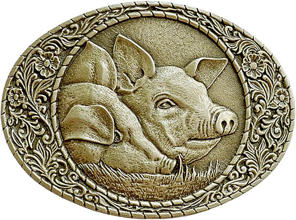 pig belt buckle