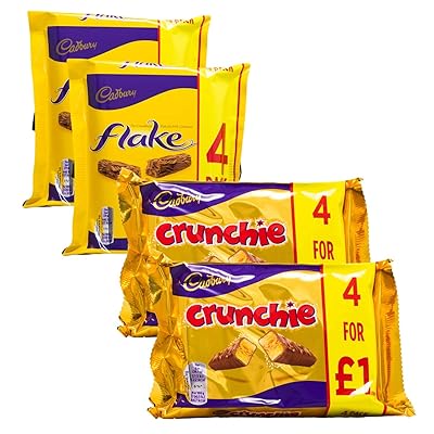 Cadbury &Ccedil;eşitlilik Se&ccedil;imi | 8 Bar Cadbury Flake ve 8 Bar Cadbury Crunchie | 16 Bar Toplam.