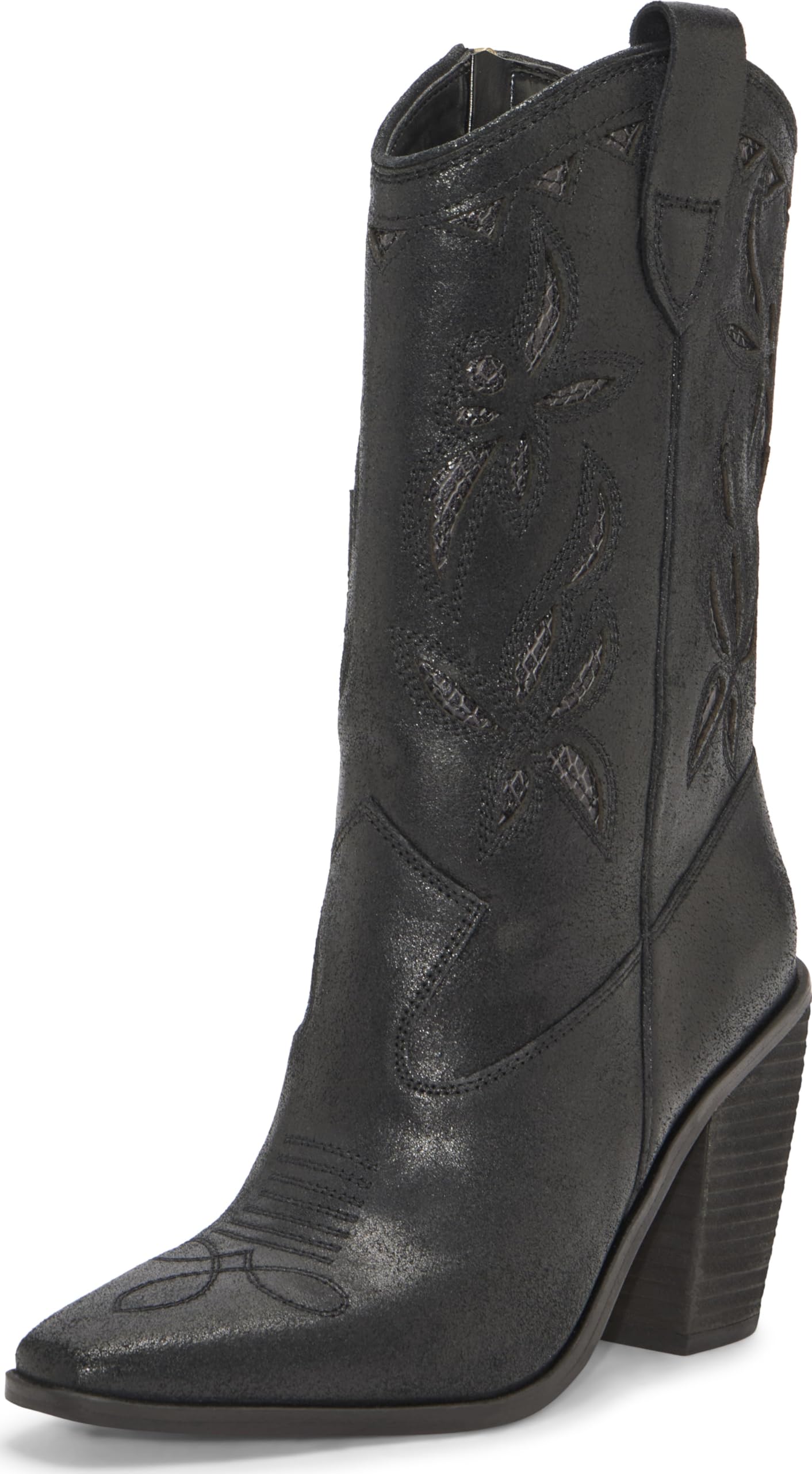 Vince Camuto Women’s ALISAH Mid Calf Boot, Black, 8