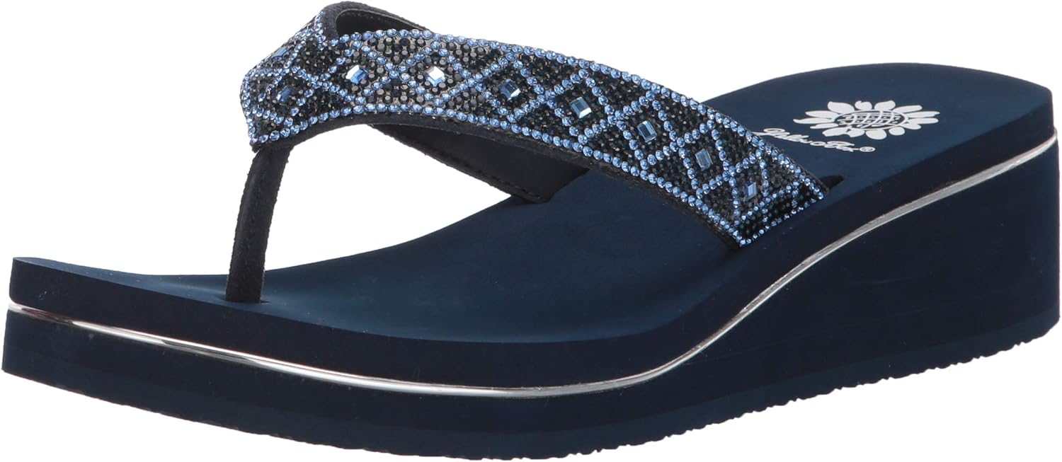 yellow box platform flip flops