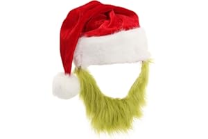 elope Grinch Beard Santa Hat