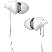 boAt BassHeads 100 in-Ear Wired Earphones with Super Extra Bass, in-line Mic, Hawk Inspired Design and Perfect Length Cable (White)