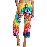 Just Love Women Tie Dye Pajama Capri Pants