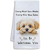 Shrago Funny Maltipoo Dog Kitchen Towels, Maltipoo Gifts Dish Tea Towels for Kitchen, Gift for Dog Lovers Moms Decorative Hand Towels, 16x24 Inch