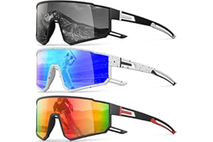 IKTOD 3 Pack Polarized Running Sunglasses for Women Mens Sunglasses UV Protection for Cycling Baseball Fishing