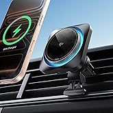 ESR for Qi2 15W MagSafe Car Mount Charger CryoBoost, Phone Cooling Qi2-Certified MagSafe Car Charger, Air Vent/Dashboard Magn