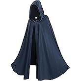 Giftdigger Renaissance Cloak for Men Women,Adult Renaissance Hooded Cape,Medieval Cloak,Women Men Victorian Velvet Cape