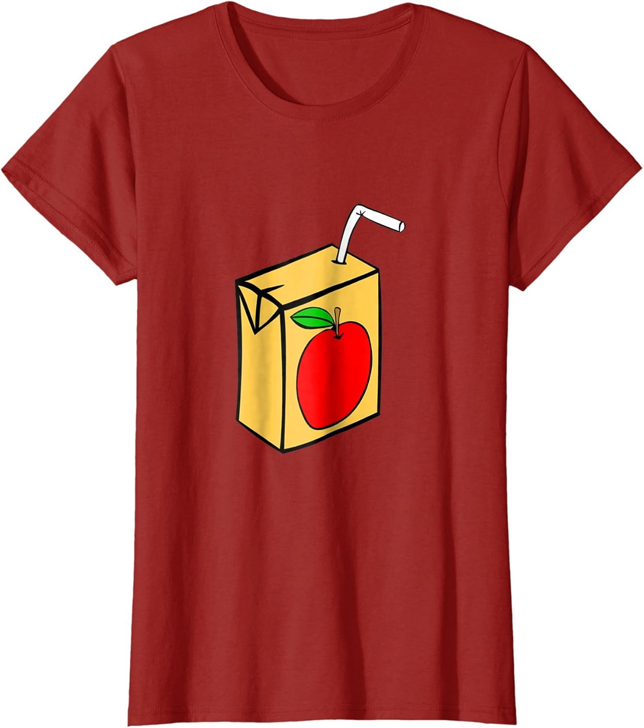 Apple Juice Box tshirt Favorite Kids School Lunch Drink