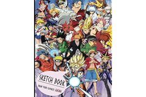 Anime Sketchbook: Blank Paper for Drawing, Doodling or Sketching, Sketch Pad for Drawing Anime Manga Comics, Anime Boy and Gi