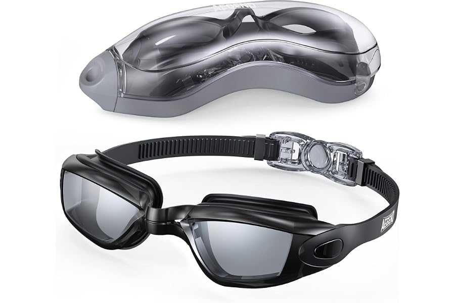 Aegend Swim Goggles, Swimming Goggles No Leaking Full Protect Adult Youth