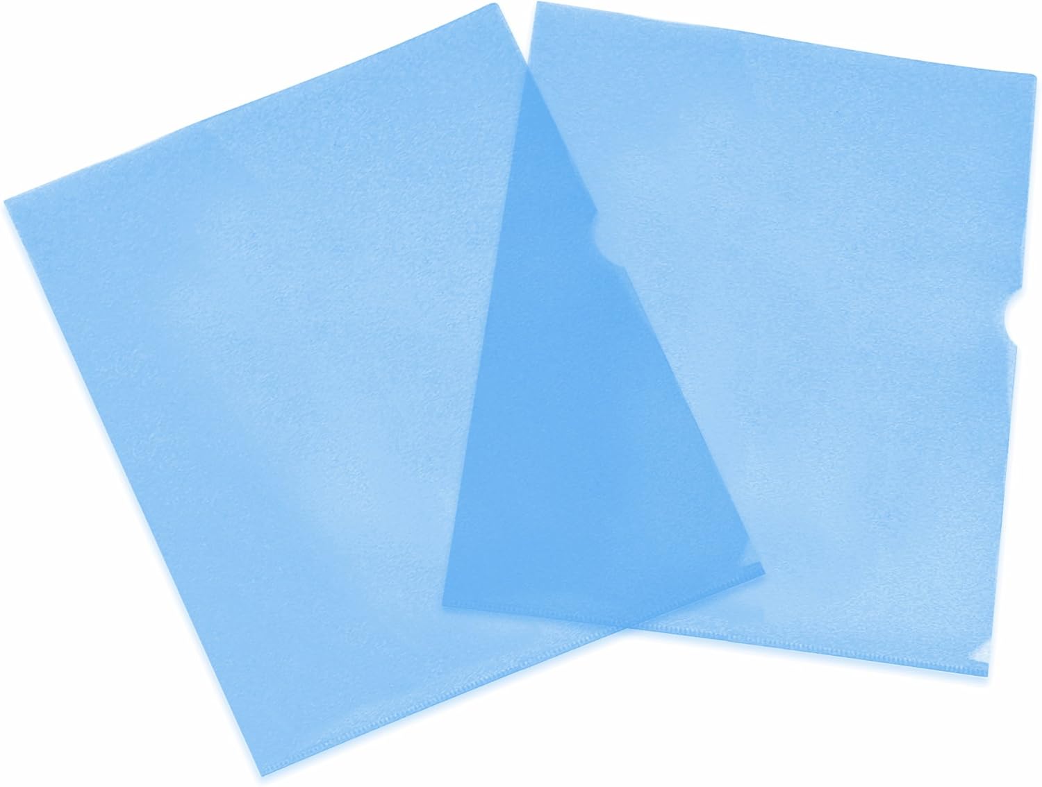 Wilson Jones Poly Project Folder Sleeves, Letter Size, Blue, 10Pack