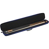 Casemaster Parallax Pool Cue Case, Pool Stick Case, Billiard Cue Bag | Holds 1 Butt And 1 Shaft, 600D Oxford Polyester, Water-Repellent, Foam-Lined Interior, Rubber Handle, Fits Chalk