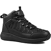 Delobi Women Slip Resistant Waterproof Boots - Comfortable & Ankle Support Work Shoes for Restaurant, Casual, Hiking & Work - Zapatos Trabajo