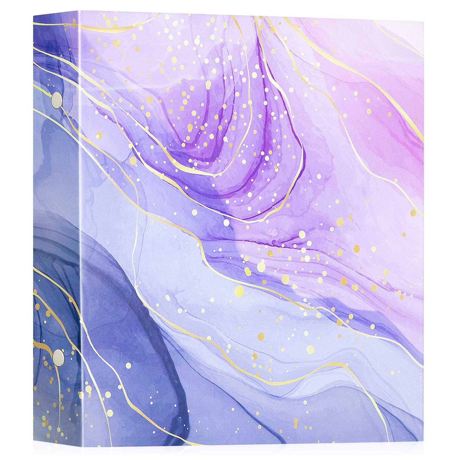 Lanpn Photo Album 6x4 1000 Pockets, Extra Large Big Capacity Leather Hardcover Large Photo Book that Holds 1000 Vertical and horizontal Pictures Violet Gold