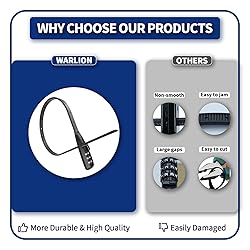 WARLION Zip Tie Lock - 3-Digit Adjustable Cable