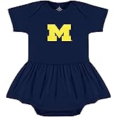 Creative Knitwear College Baby Picot Bodysuit Dress - Team Logo, Multiple Colors, for Baby Girls (0-24 Months)