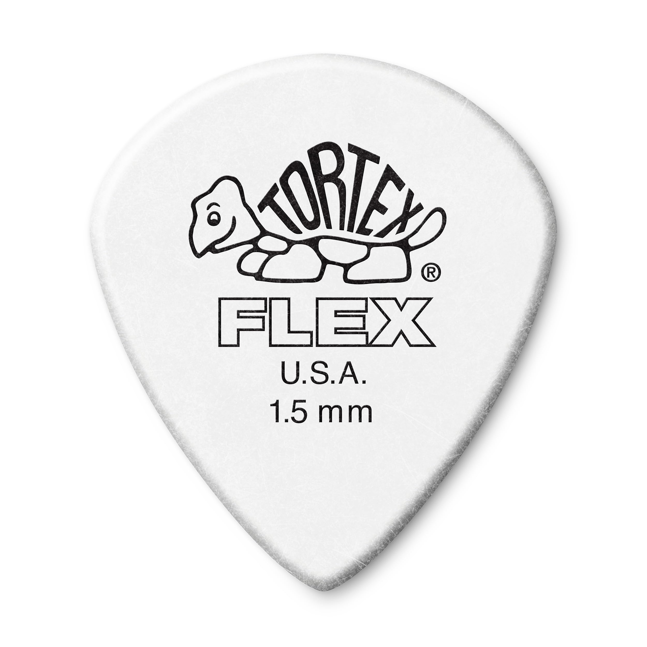 Jim Dunlop 468R1.50 Guitar Picks, 1.5 mm, White