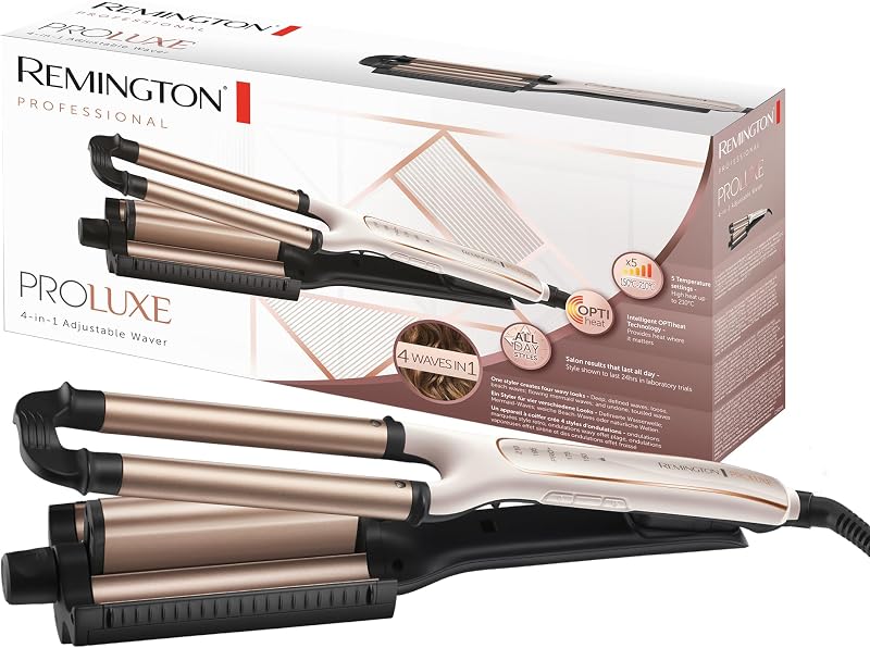 Arricciacapelli Piastra Onde, 4 Tipi Di Onde E Volume Ai Capelli, 5 Temperature, Cilindro Centrale Regolabile, Proluxe Ci91Aw, Rosa