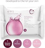 Cherish 4 in 1 Facial Cleansing Wipes 12 Packs 300 Wipes Vitamin C view 2